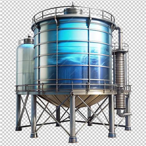 Premium PSD | Sci fi water tank on transparent background