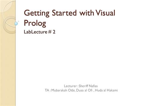 Image result for Visual Prolog Tutorial