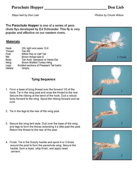 Image result for Tying Parachute Hopper Patterns
