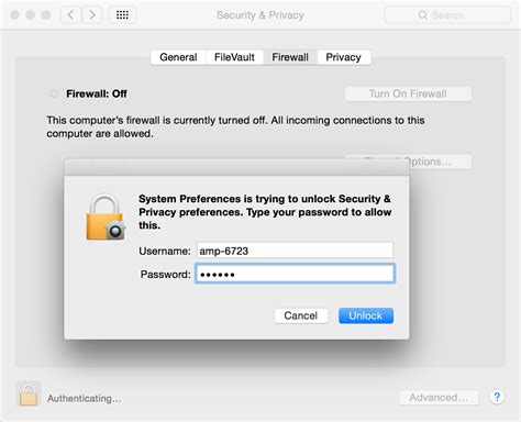 Enable Mac Firewall • VNTweb