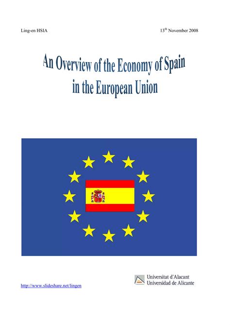 Overview of the Economy of Spain before the crisis | PDF