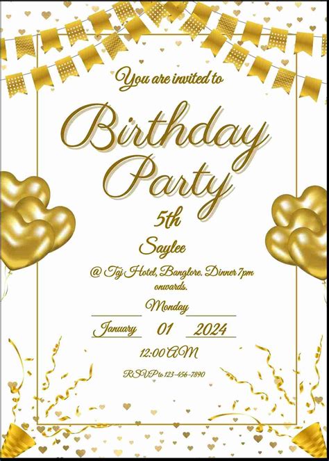 Make personalized birthday invitations online - easyinvite