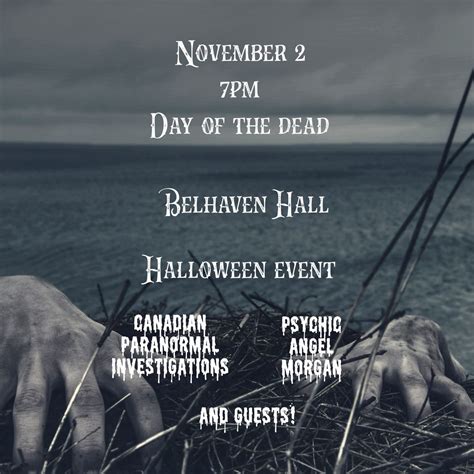Belhaven Hall Day of the Dead event! with Canadian Paranormal ...
