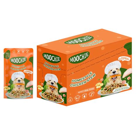 Moochie Chicken Stew Wet Dog Food – 120g | Healthy HomeStyle Meal for ...