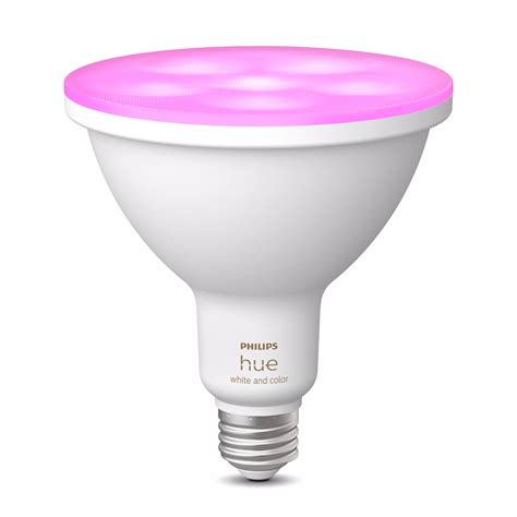 Hue 1-pack PAR38 E26 LED Bulb White and Colour Ambiance | Philips Hue