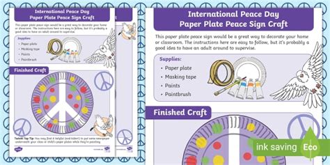 Peace Sign Craft – International Peace Day – Twinkl