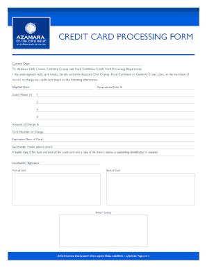 Image result for Paper Credit Card Processing Form