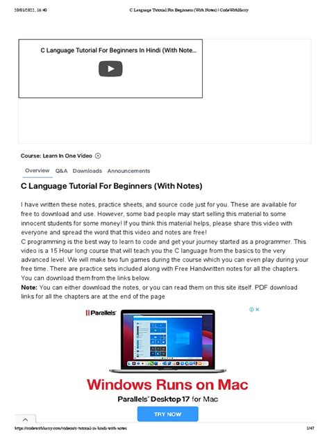 Complete C Language Tutorial 的图像结果