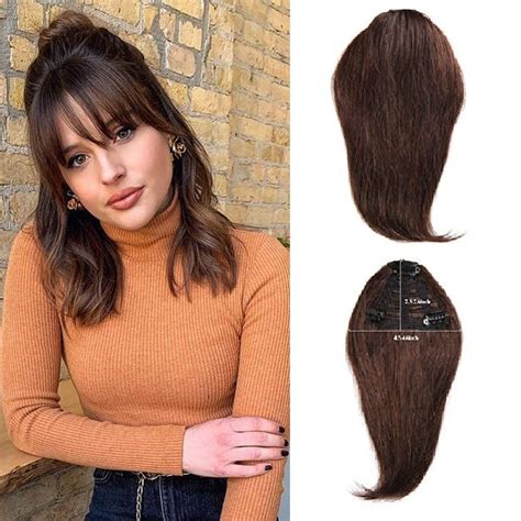 Rapidsflow® Synthetic Front Hair Extensions Hair Bang Fringe Without ...