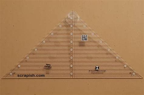 How to Use a Quarter Square Triangle Ruler for Quilting 的图像结果