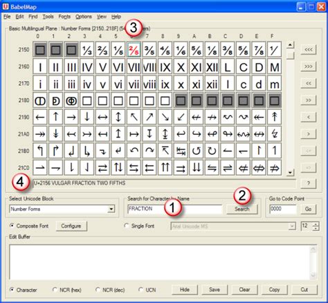 Unicode Symbols List