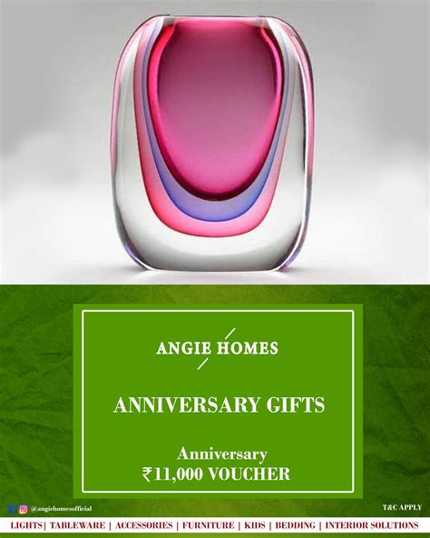 Pink Murano Glass Vases for Anniversary Gift Card Voucher