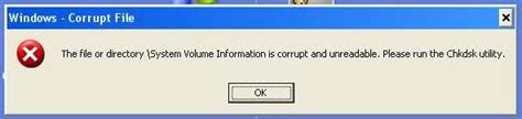 Image result for Corrupt File Error Message
