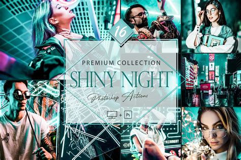 16 Photoshop Actions, Shiny Night Ps Graphic by pretttygallery ...