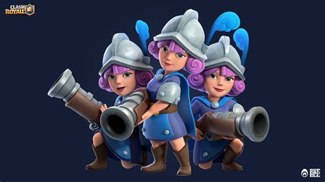 Anya Mozharovska - Clash Royale - Three Musketeers. Posing and render.