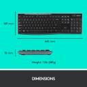 Logitech MK275 Mouse & Keyboard Combo, Spill-resistant Design Wireless ...