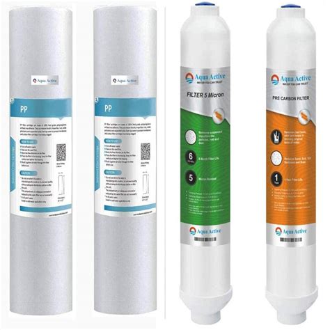 Aqua_ Active 6 Month Replacement kit + Pre Carbon + Sediment Filter+ ...