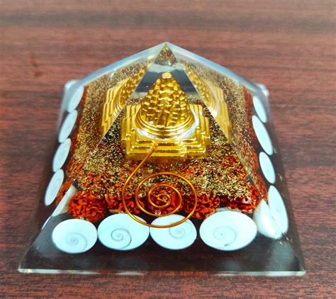 Gomati Chakra Shree Yantra with Rudraksha Orgone Pyramid ...