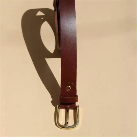 Classic Semi Formal Brown Leather Belt – Bicyclist: Handmade Leather Goods