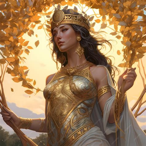 Premium AI Image | Timeless Beauty Capturing the Ancient Greek Goddess ...