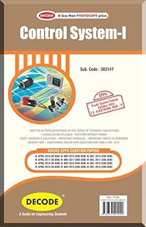 Amazon.in: Buy Decode Control System-I for SPPU 15 Course (TE - II ...