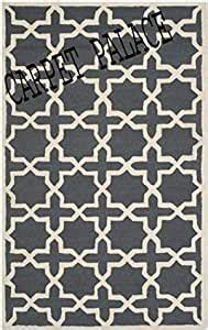 Buy Carpet palace Handwoven Pure Wollen Modern Carpets Loop/Cut Pile ...