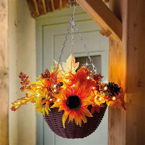 Solar Artificial Hanging Baskets at Angela Bates blog