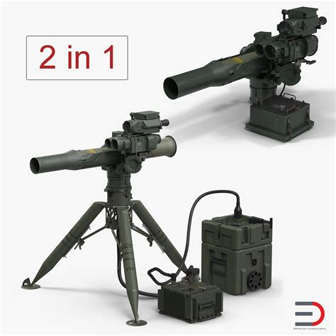 BGM-71 TOW Missile Systems Collection 3D Model $129 - .3ds .c4d .fbx ...