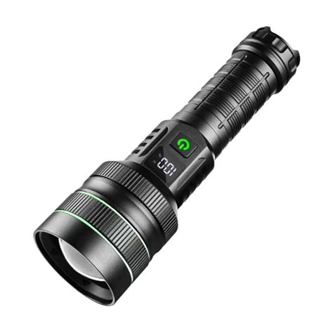 Uniro FX3000 LED Flashlight with Digital Display, Powerful Beam and ...
