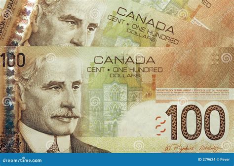 Canadian 100 dollar bills stock photo. Image of canadian - 279624