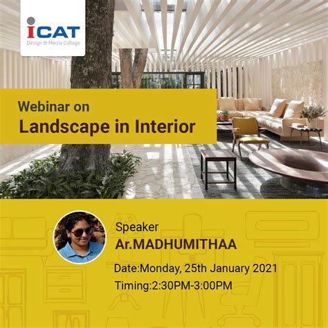 Webinar on Landscape in Interior Design 2021 @ ICAT, Bangalore