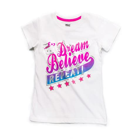 Hello Kitty Sports Girls Scoop Neck Training Tee, White, Size 10/12 ...