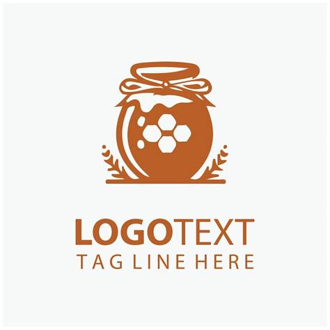 Premium Vector | Honey Bee Jar Logo
