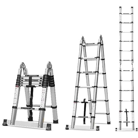 EQUAL Portable and Extension 15 Feet Telescopic Folding Aluminium ...