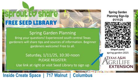 Spring Garden Planning Presentation & Q&A, Sprout to Share Free Seed ...