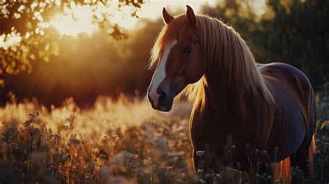 Horse Wallpaper 4k, Countryside, Rural landscape