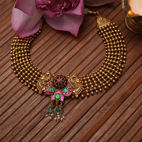 925 Gold Plated Silver Necklace | Rimli.in