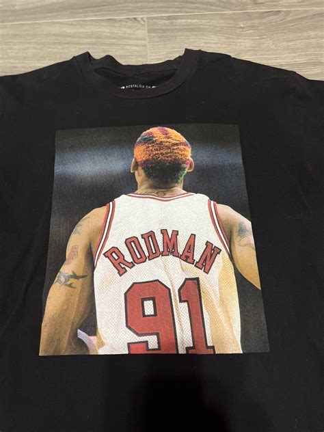 Mitchell & Ness × Vintage Dennis Rodman Mitchell and Ness graphic tee ...