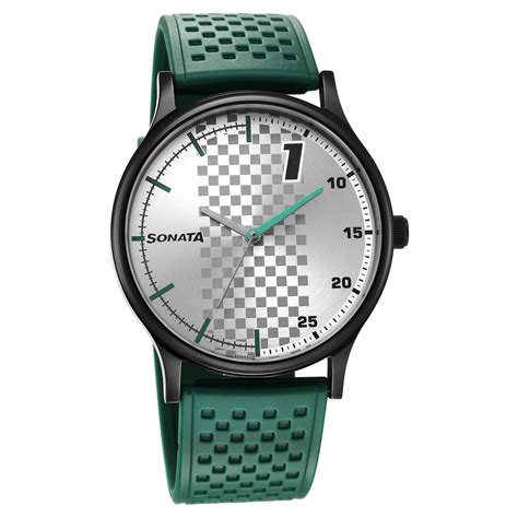 Buy Online Sonata RPM Grey Dial Plastic Strap Watch for Men - 77105np02 ...