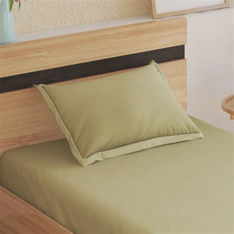 Buy Campbell Sateen Cotton 210TC Striped 2Pcs Single Bedsheet Set from ...