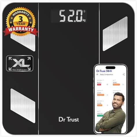 Dr Trust USA 509 Digital BMI Weight Scale with Body Fat Analyzer and ...
