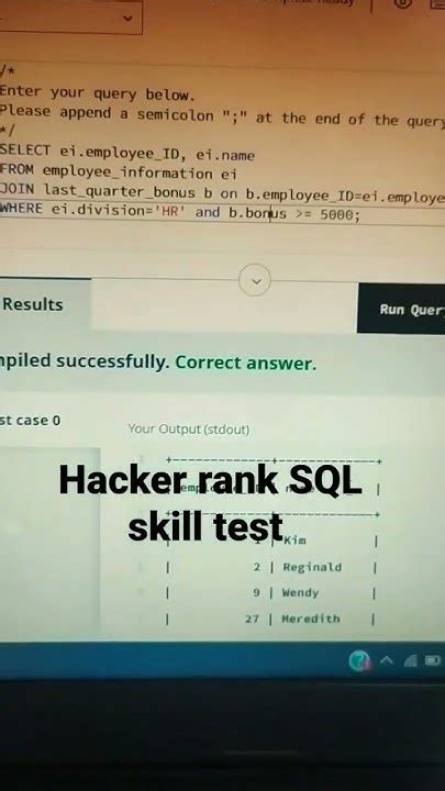 Image result for Merit Rewards in SQL HackerRank