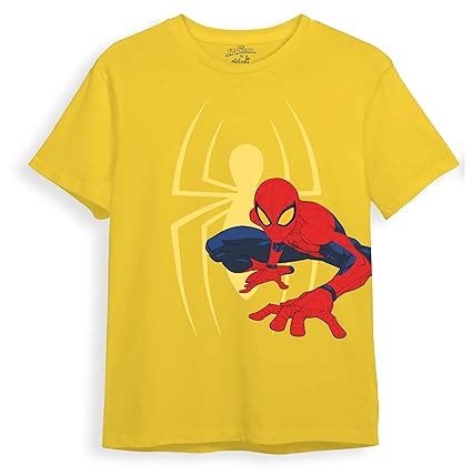 Buy minicult Marvel's Spiderman Regular Fit Character Printed Tshirt ...