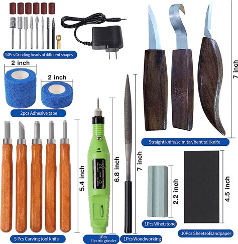 Buy Upgrade 38 PCS Wood Carving Kit,Wood Carving Tool, Wood Carving ...