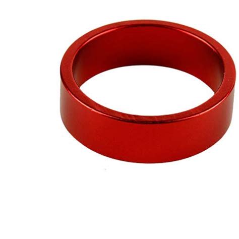 AmaZeus 5mm Aluminum Bike Bicycle Toothed Headset Stem Spacer, Red (D01 ...
