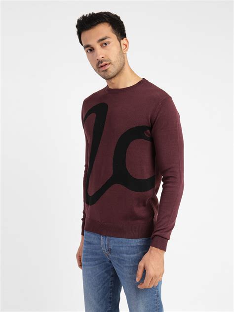 Men's Abstract Print Crew Neck Sweater – Levis India Store