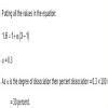 Van’t Hoff factor for SrCl2 at 0.01M is 1.6. Percent dissociation of ...