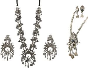 the fashion saga Oxidised Silver Silver Jewellery Set Price in India ...