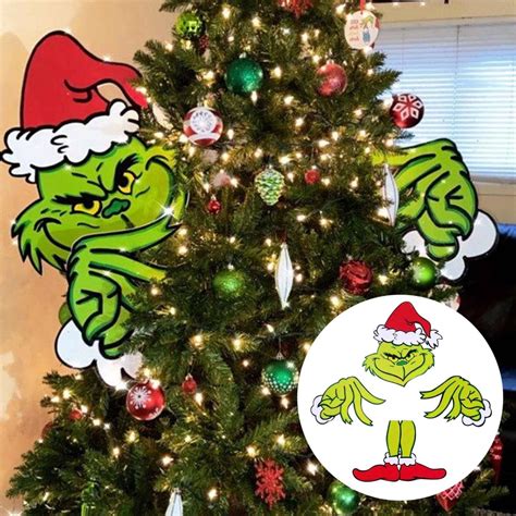 Buy Grinch Christmas Tree Decorations with Grinch Tiered Tray Decor ...