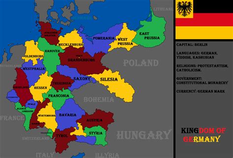 The Kingdom of Germany, aka a wehraboo's wet dream. : r/imaginarymaps